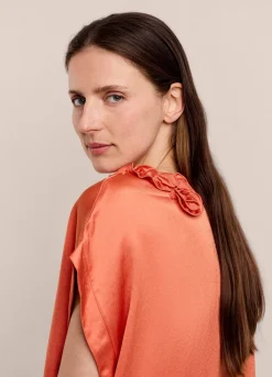 Best Summum Sleeveless Top With Accent Orange