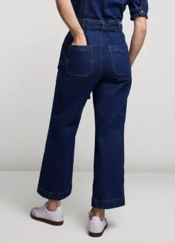 Clearance Summum Slim-Fit Denim Jumpsuit Blue