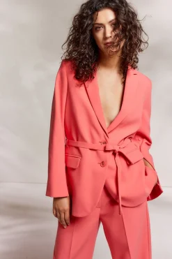 Hot Summum Soft Foam Boyfriend Blazer Pink