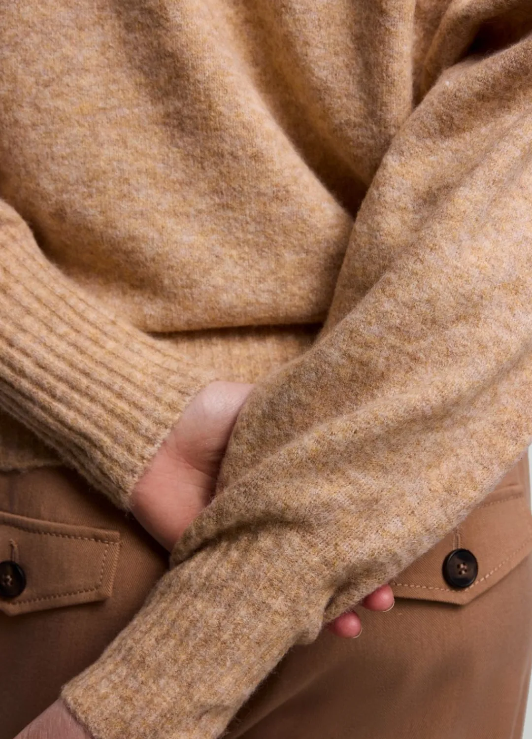 Sale Summum Soft Knitted Jumper Creme