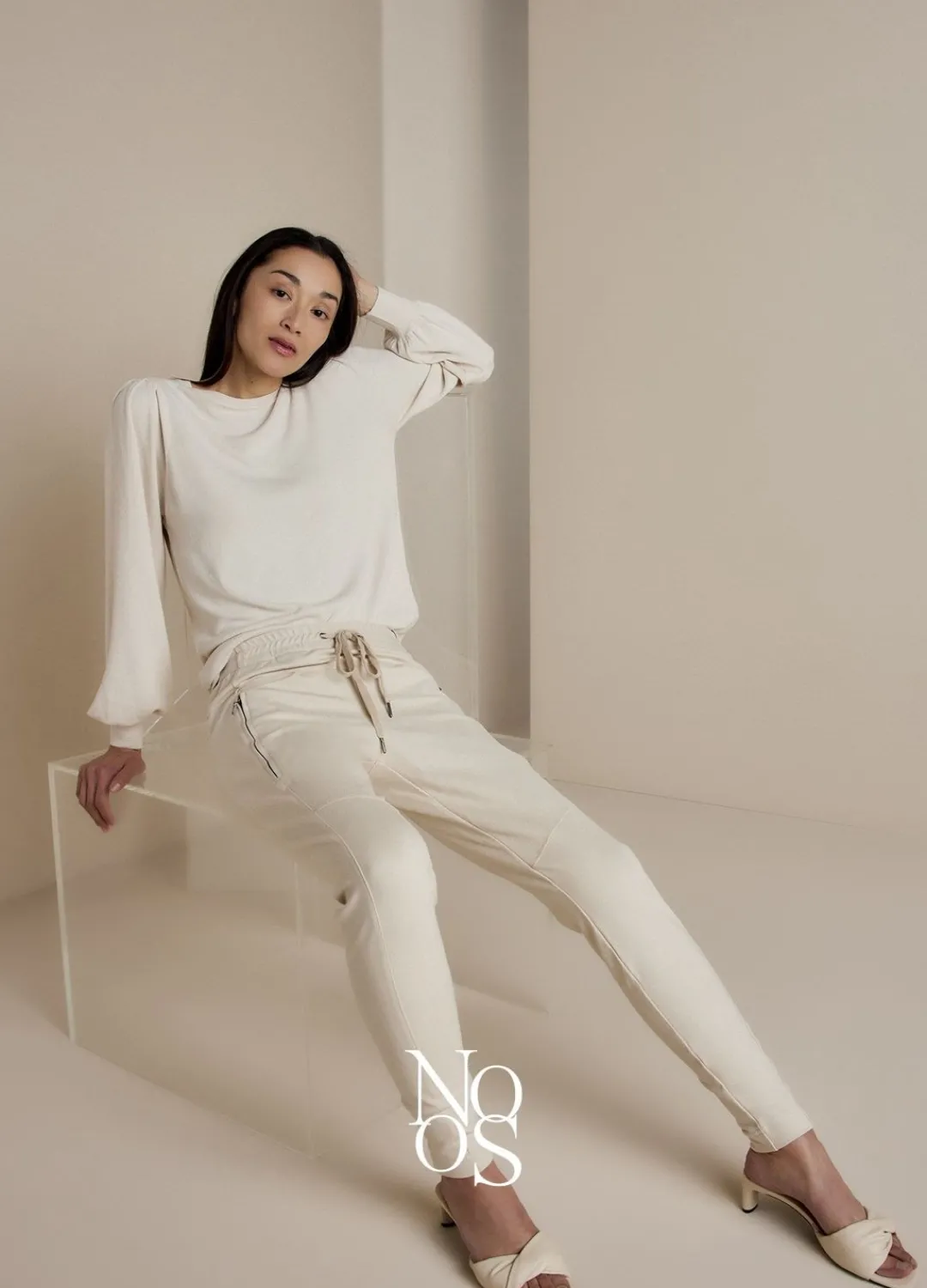 Best Summum Sporty Punto Milano Trousers Creme