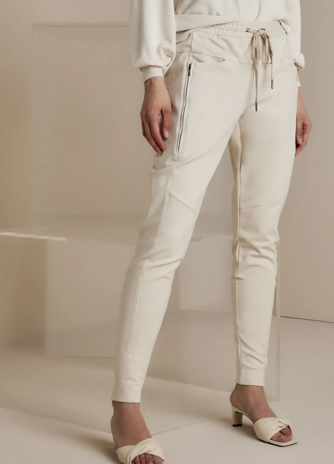 Best Summum Sporty Punto Milano Trousers Creme