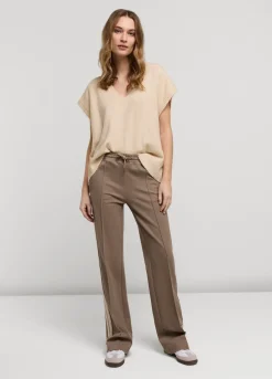 Outlet Summum Sporty Trousers With Drawstring Grey