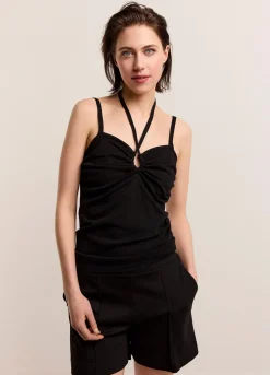 Sale Summum Strap Top Black