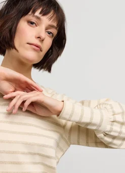 Online Summum Striped Jumper Creme