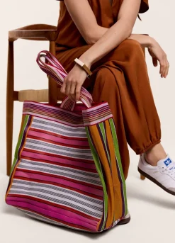 Clearance Summum Striped Shopper Multicolor