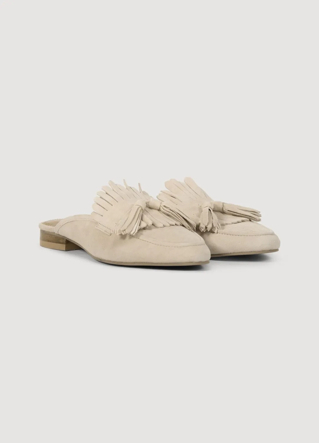 Sale Summum Suede Mules Creme