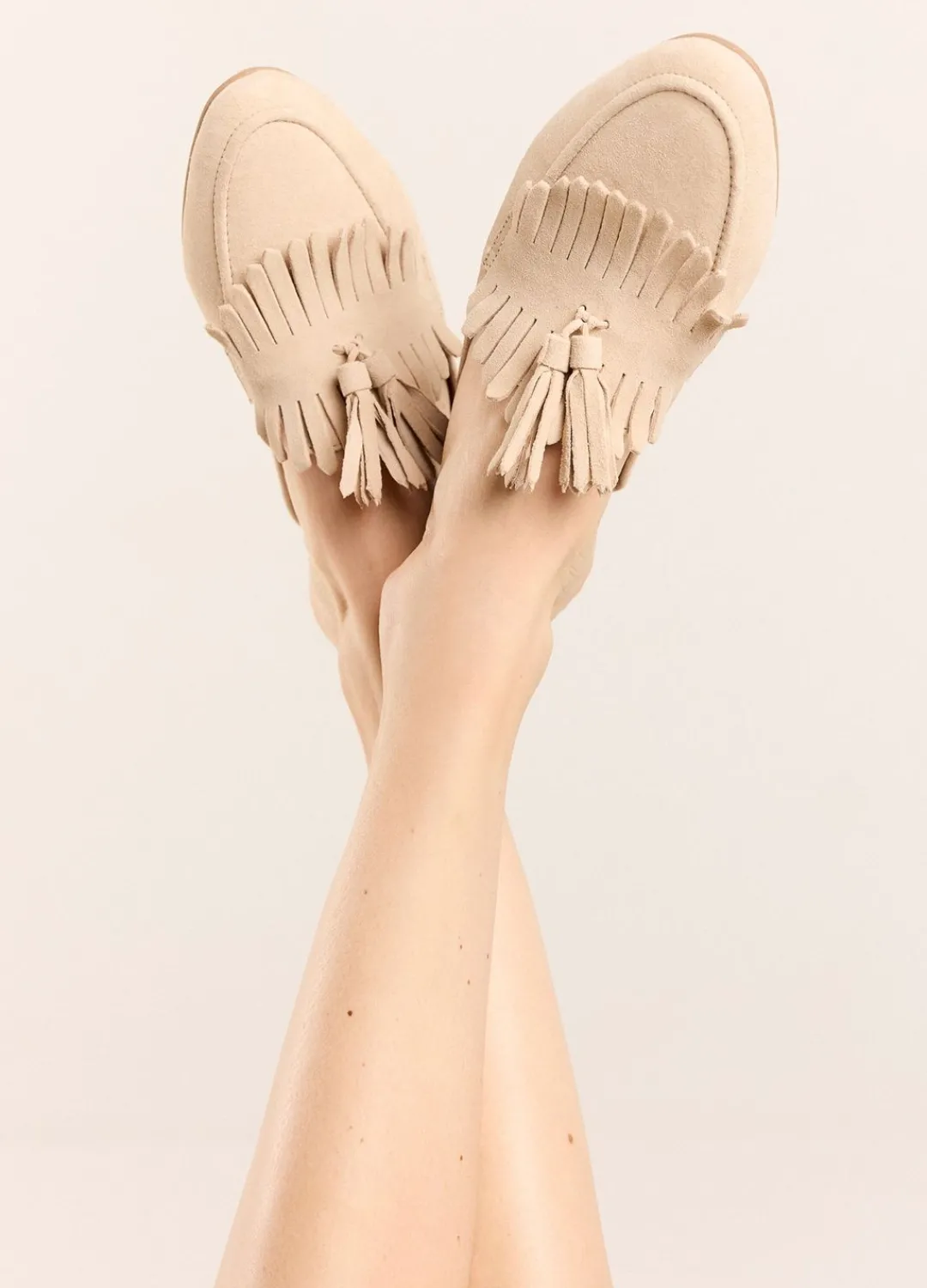 Sale Summum Suede Mules Creme
