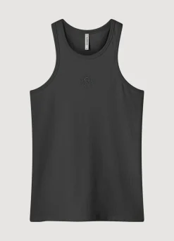 Hot Summum Halter Singlet Black