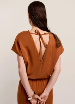 Sale Summum Tencel Jumpsuit Brown