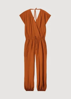 Sale Summum Tencel Jumpsuit Brown