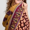 Hot Summum Thin Scarf With Print Red