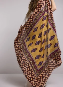 Hot Summum Thin Scarf With Print Red