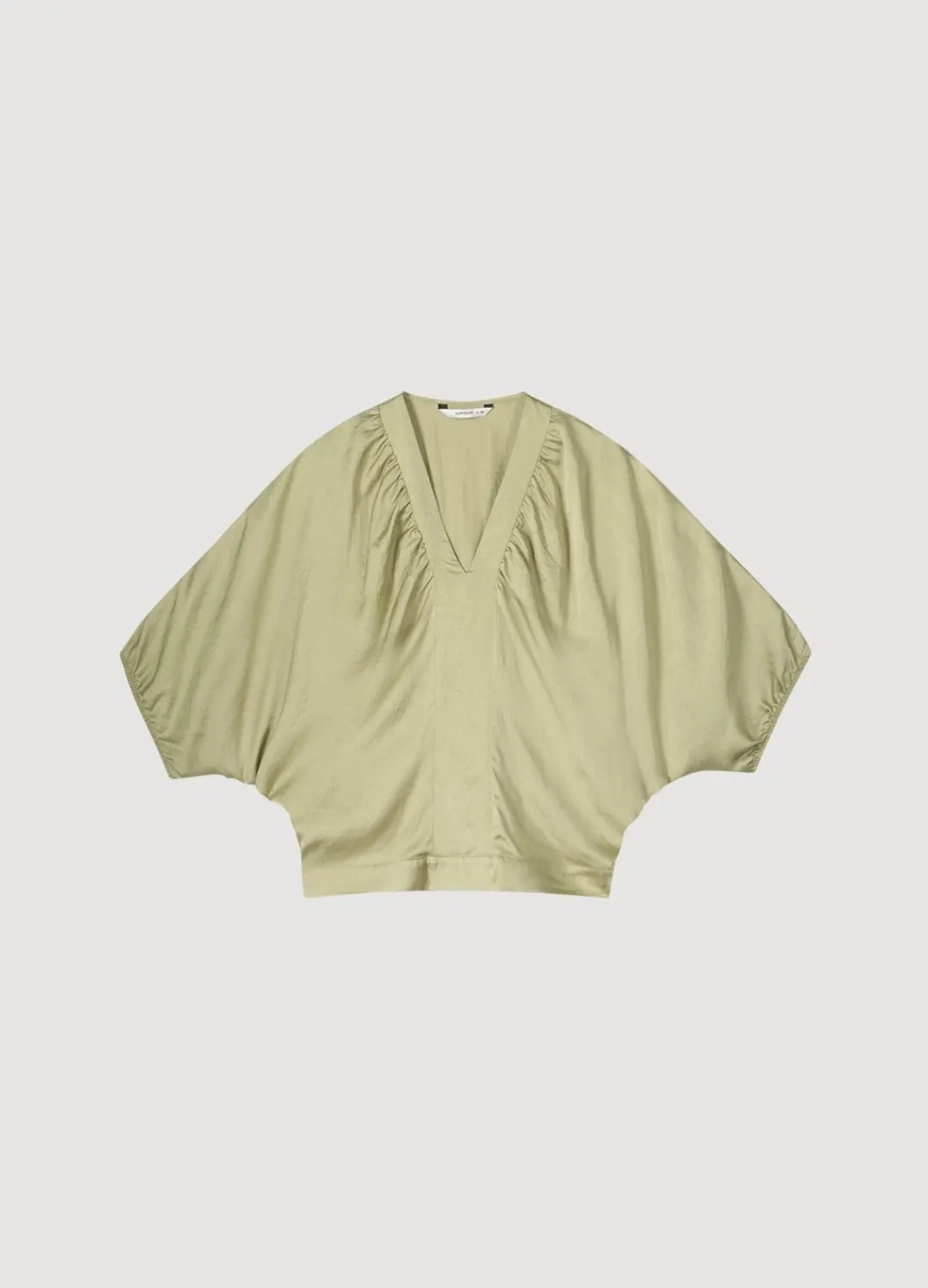 Fashion Summum Top With Bat Sleeves Green