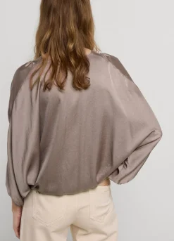 Fashion Summum Top With Bat Sleeves Grey