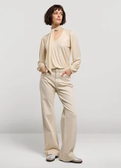 Outlet Summum Top With Detachable Shawl Creme