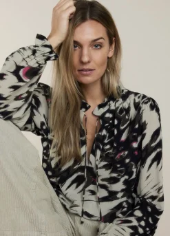 Discount Summum Top With Ruffles Multicolor