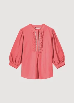New Summum Top With Ruffles Pink