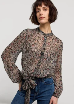 Outlet Summum Top With Waistbelt Multicolor