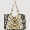 New Summum Tote Bag With Beads Black