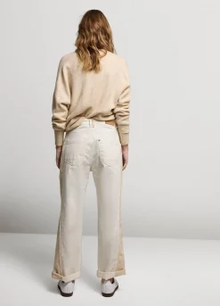 Hot Summum Trousers With Patch Pockets Creme