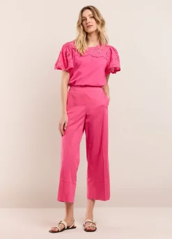 Discount Summum Trousers With 7/8Th Straight Legs Pink