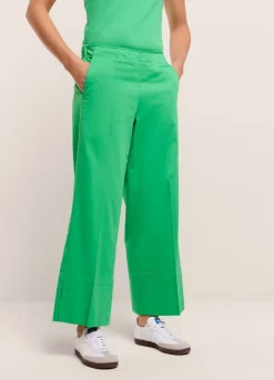 Online Summum Trousers With 7/8Th Straight Legs Green