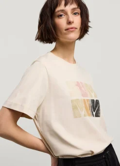 Outlet Summum T-Shirt With Artwork Print Pink