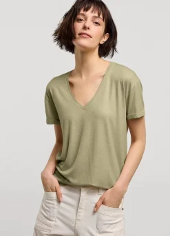 Hot Summum T-Shirt With Glitter Coating Green