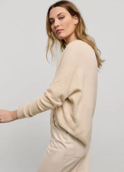 Sale Summum Wide Boat-Neck Jumper Creme