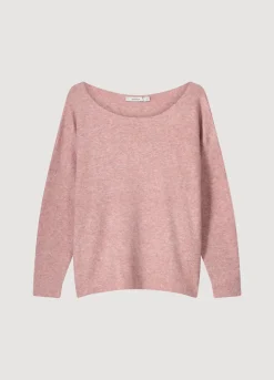 Sale Summum Wide Boat-Neck Jumper Pink