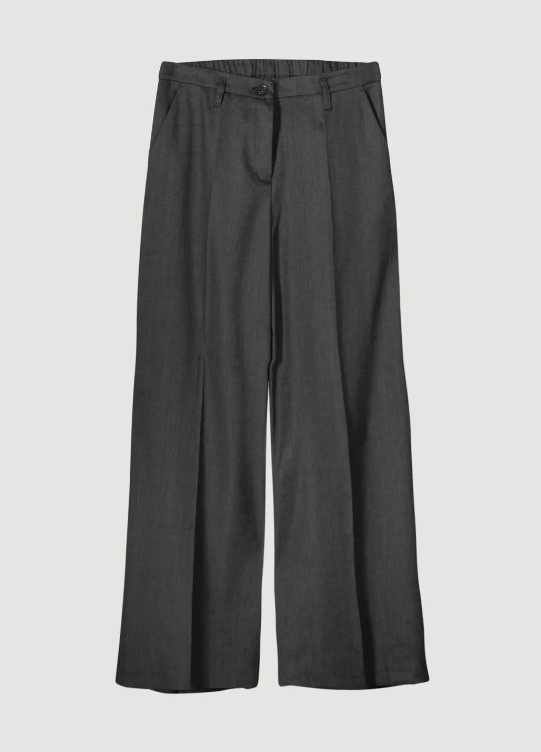 New Summum Wide-Leg Linen Trousers Black
