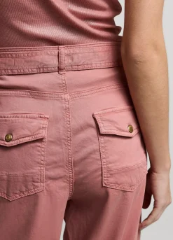 Discount Summum Wide-Leg Trousers With Belt Pink
