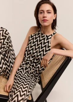 Best Summum Zigzag Halter Top Black